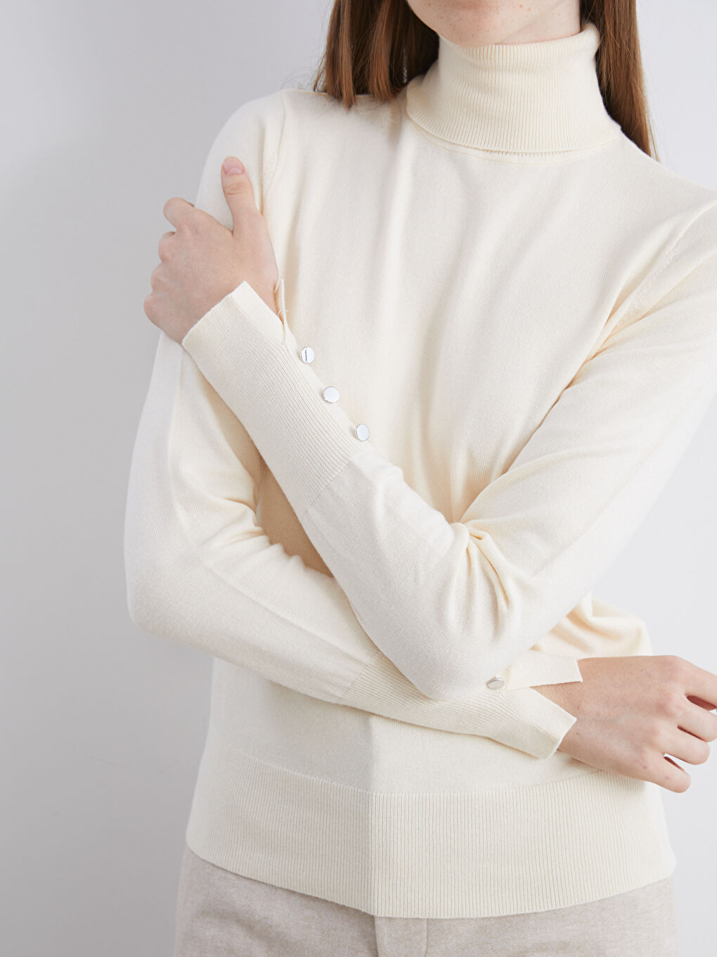 Turtleneck Women's Knitwear Sweater-2