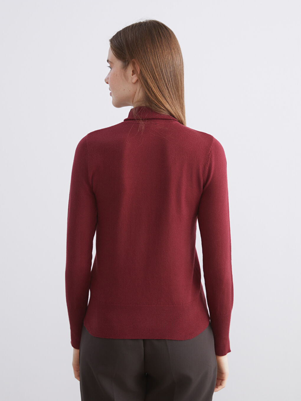 Turtleneck Women's Knitwear Sweater-3