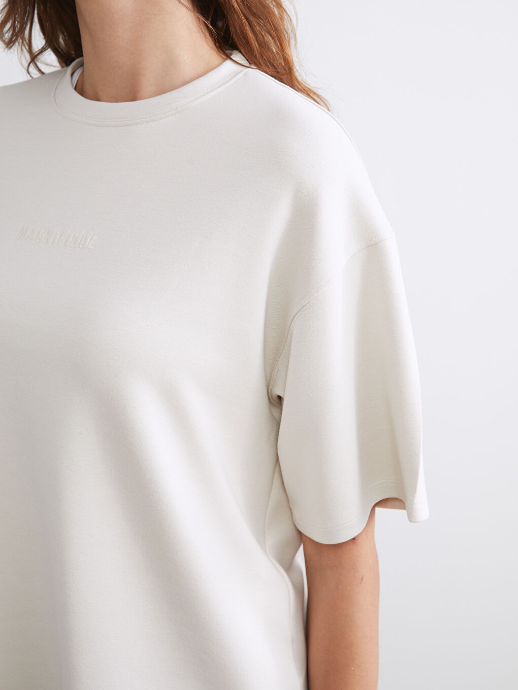 LCW Vision Woman GREY T-Shirt -W5I792Z8-FXP