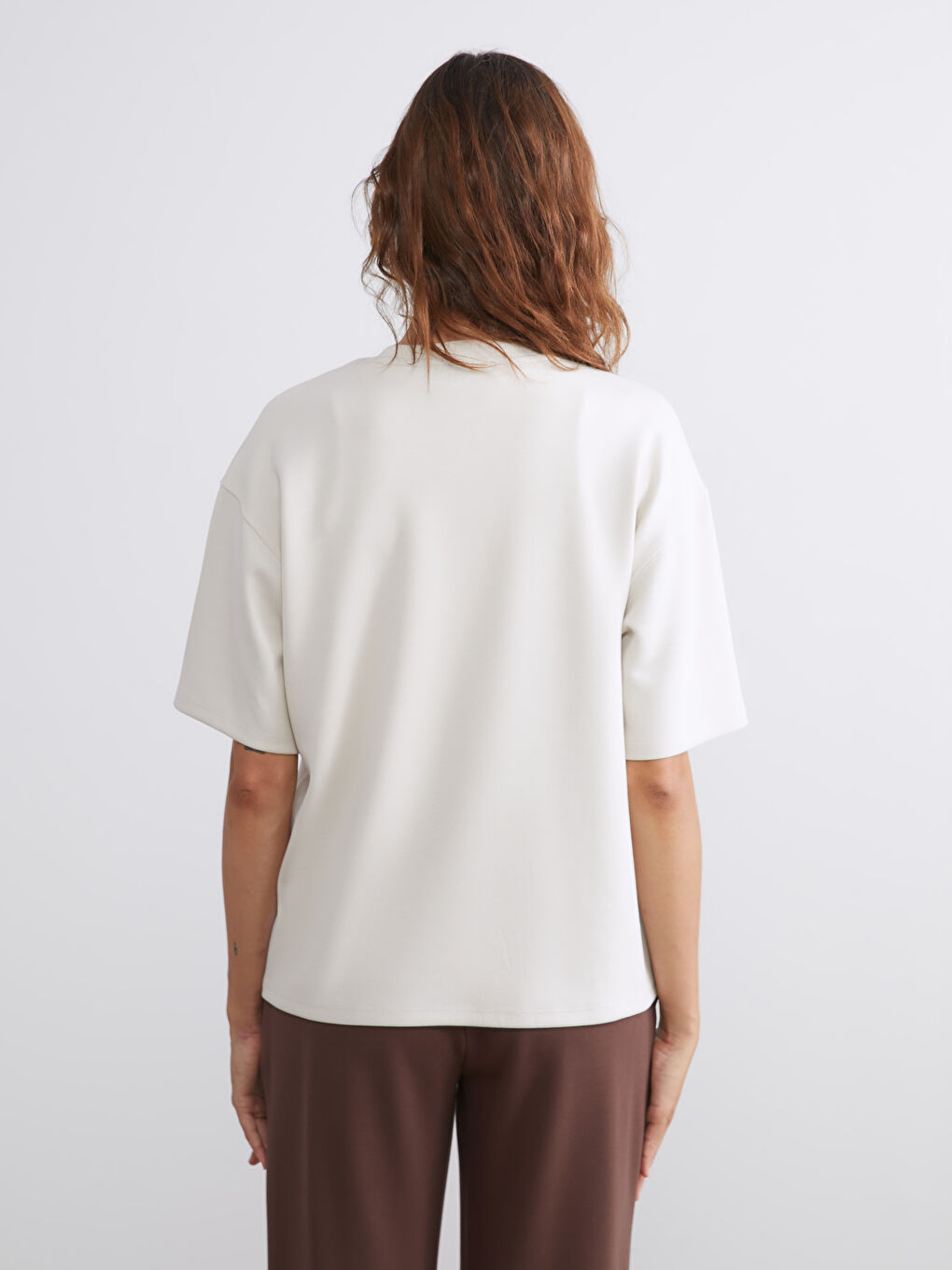 LCW Vision Woman GREY T-Shirt -W5I792Z8-FXP