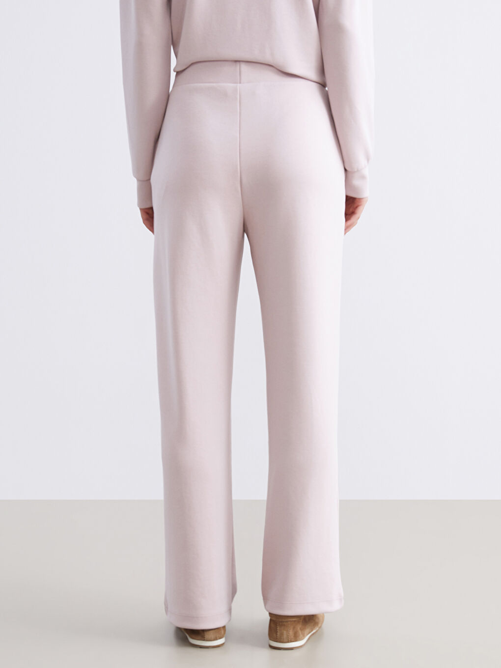 Lila Beli Lastikli Modal Karışımlı Kadın Eşofman Altı-7