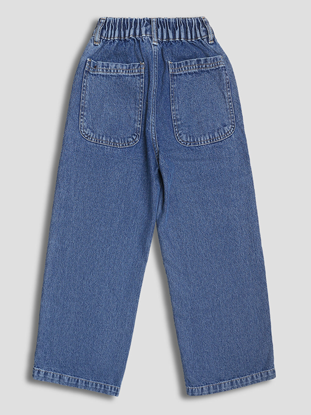 جينز للبنات بخصر مطاطي-1