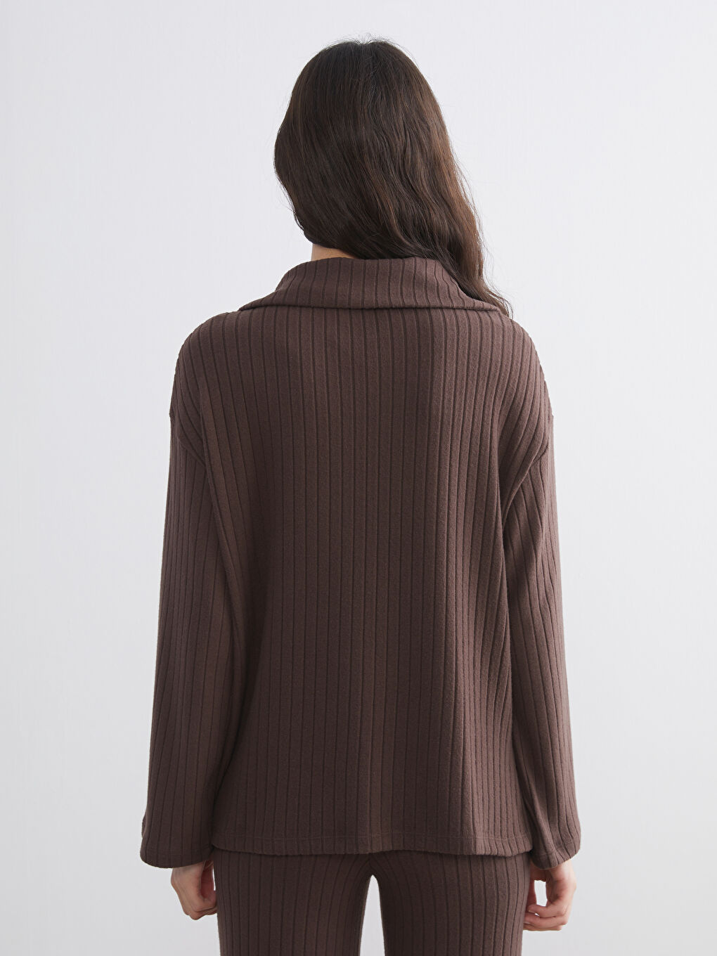 Свитшот Женский Оверсайз с Водолазкой-4