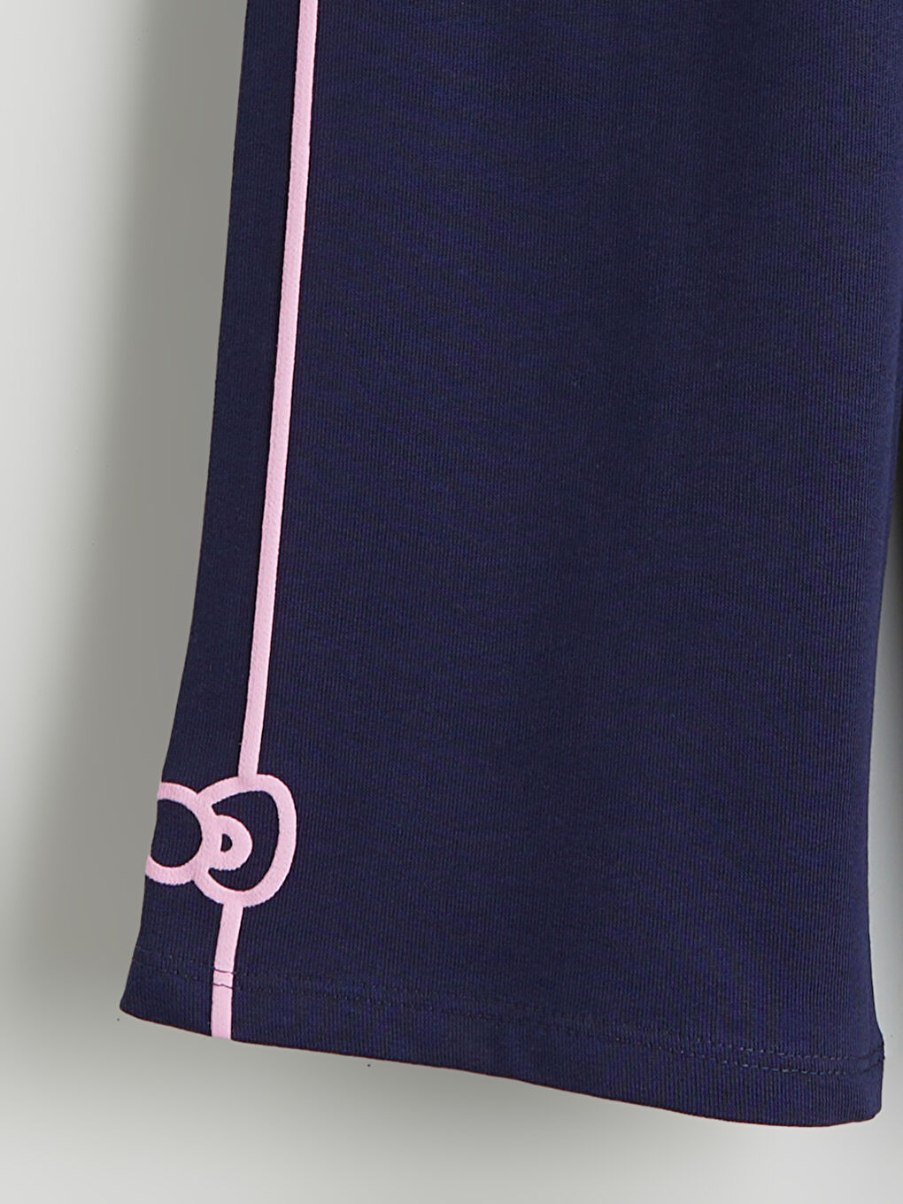Lacivert Hello Kitty Baskılı Kız Çocuk Kalın Eşofman Altı-1