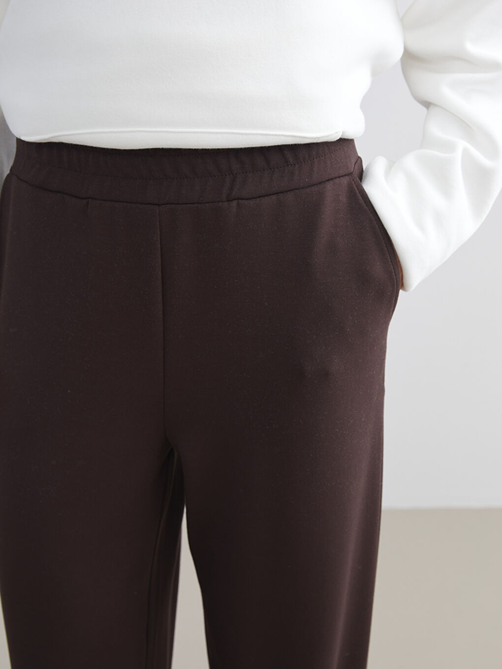 LCW Modest Elasticated Waist Women's Jogger Sweatpants -W5I858Z8-HMK