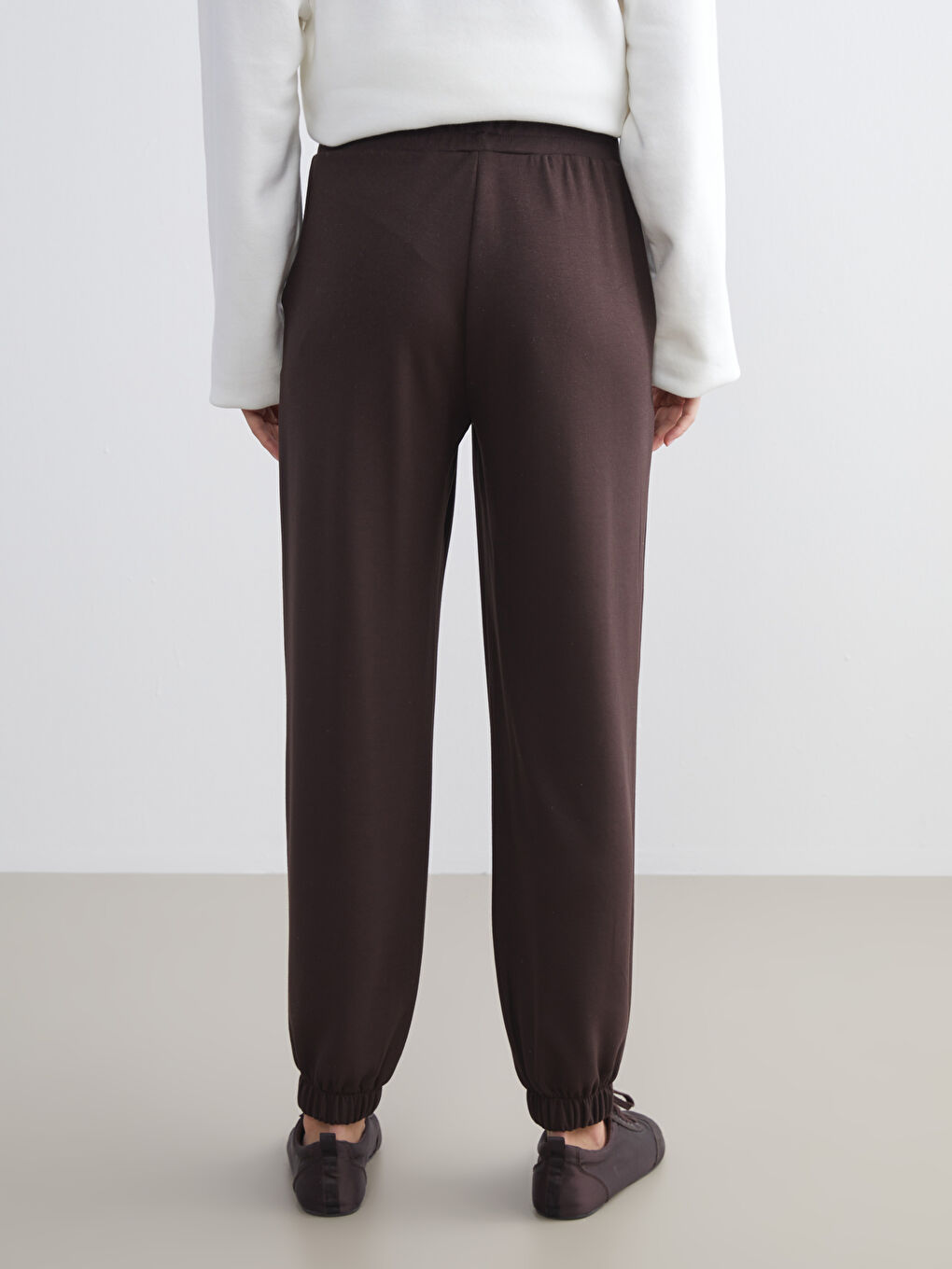 LCW Modest Elasticated Waist Women's Jogger Sweatpants -W5I858Z8-HMK