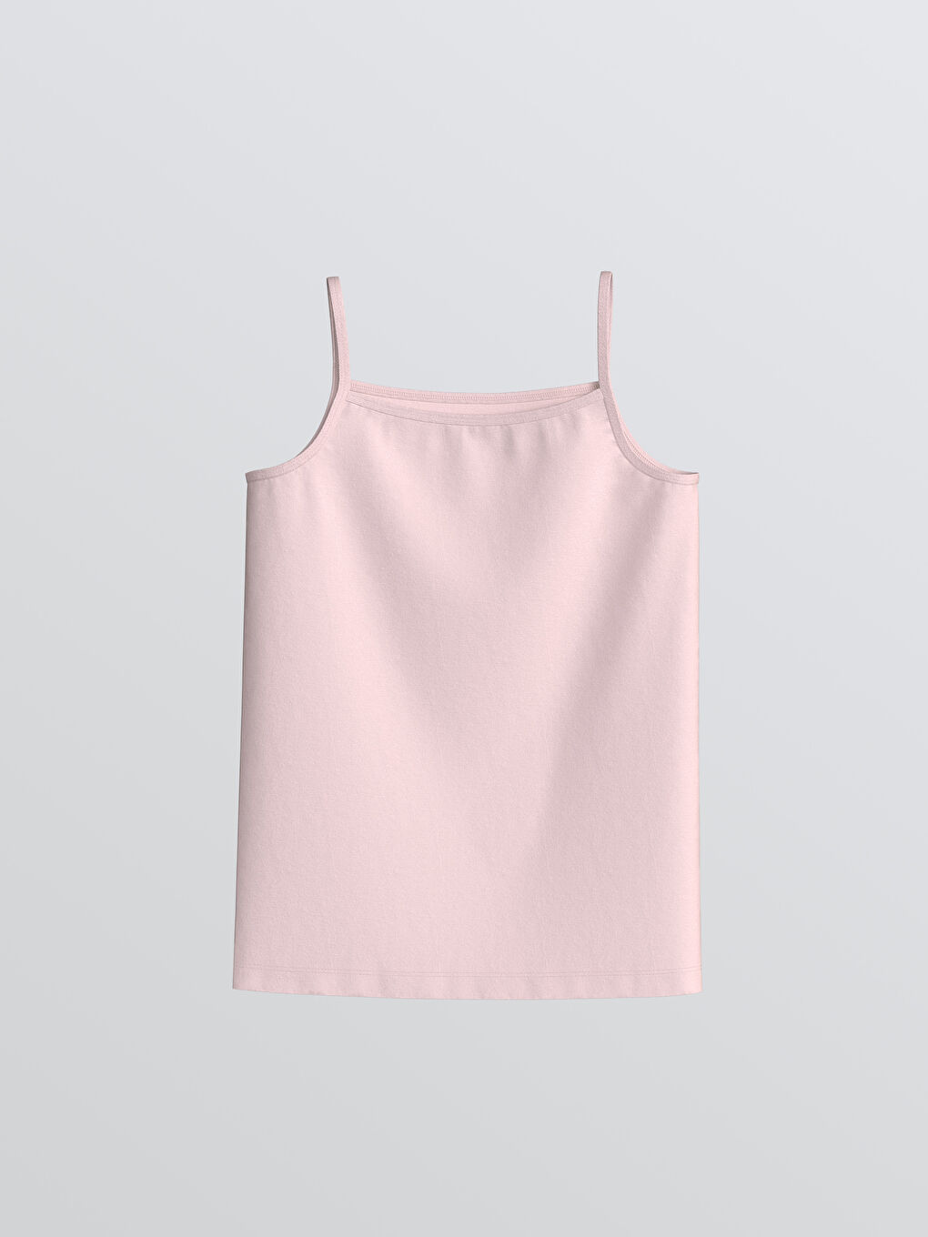 Beyaz Kare Yaka Kız Çocuk Atlet 3'lü-4