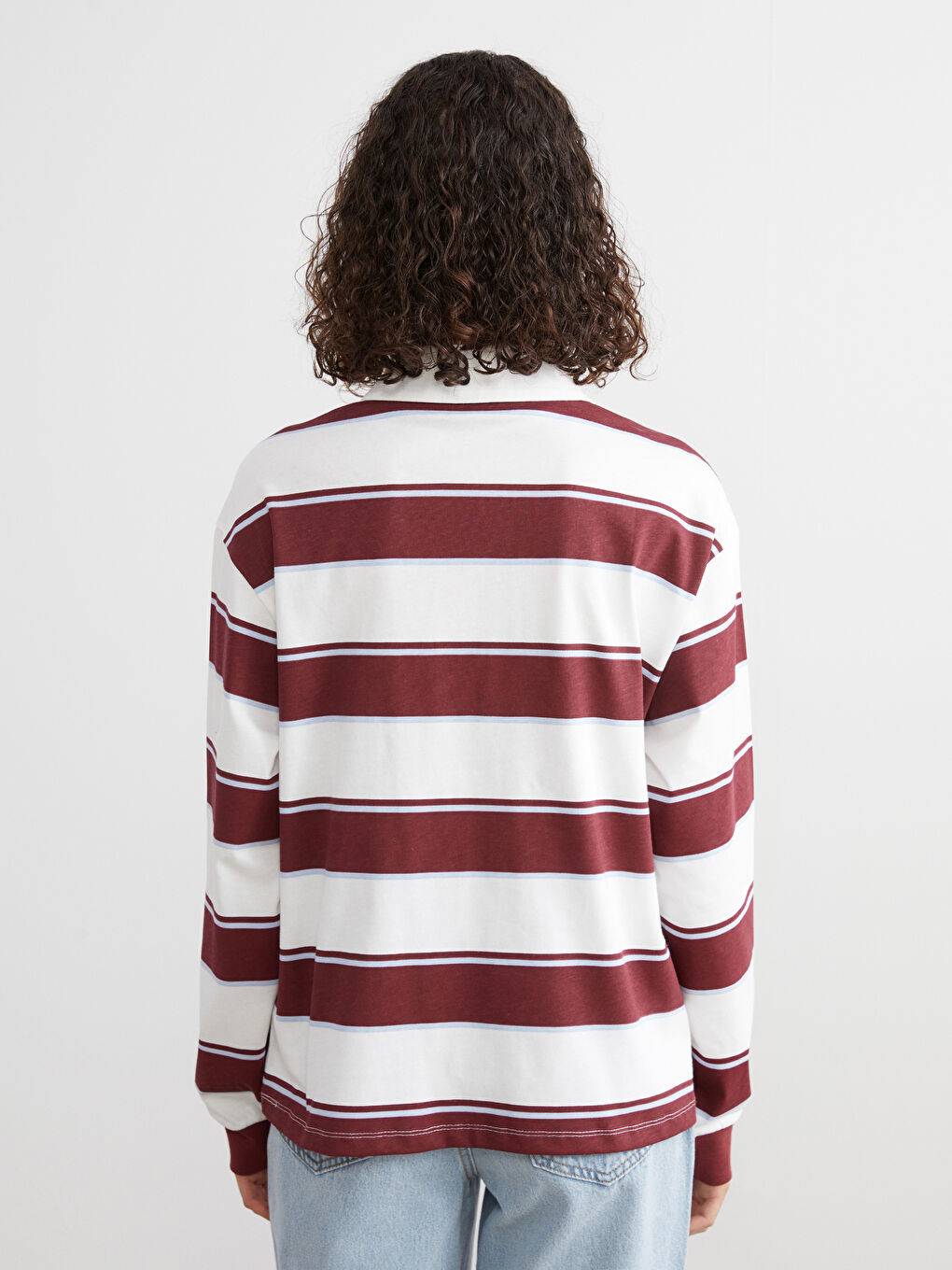 XSIDE Polo Neck Oversize Women's Sweatshirt -W5I873Z8-LET