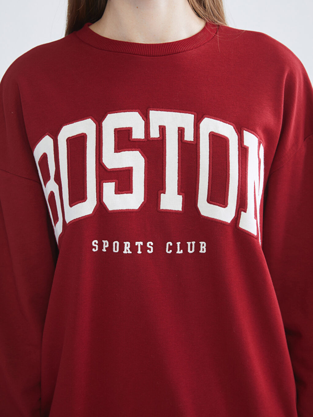 XSIDE Crew Neck Printed Oversize Women's Sweatshirt -W5I878Z8-YHR