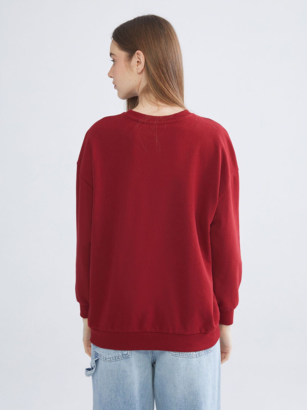 XSIDE Crew Neck Printed Oversize Women's Sweatshirt -W5I878Z8-YHR