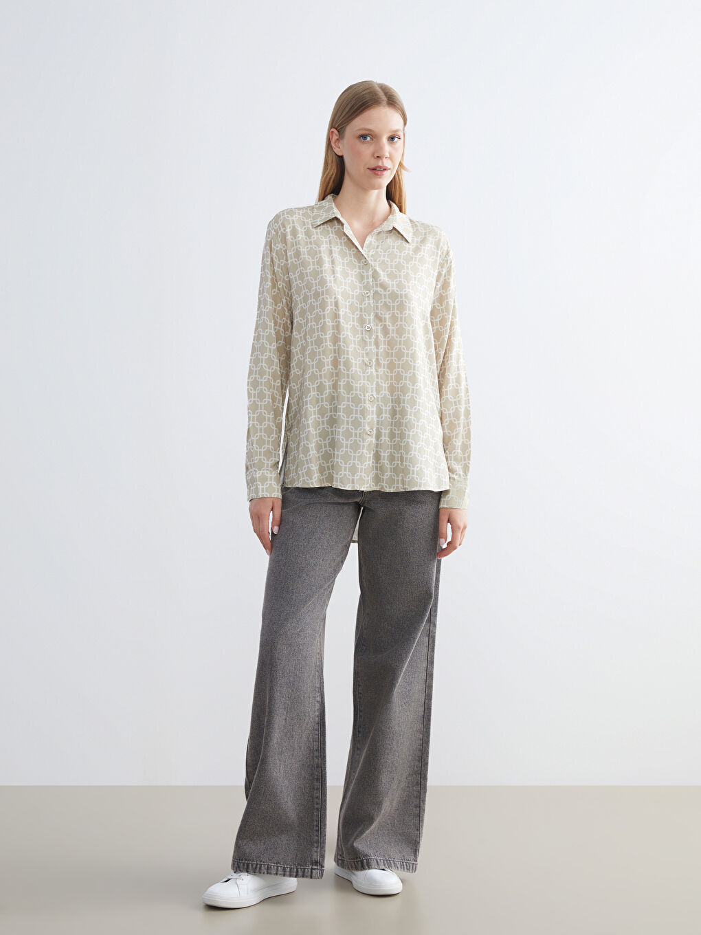 Patterned Women's Shirt-1