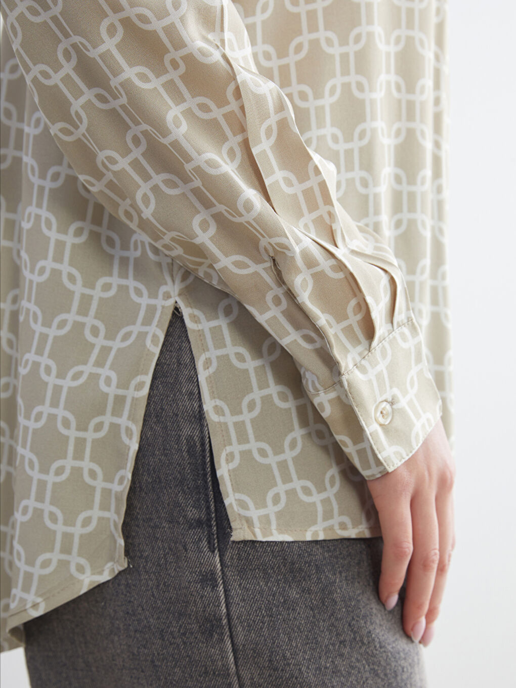 Patterned Women's Shirt-3