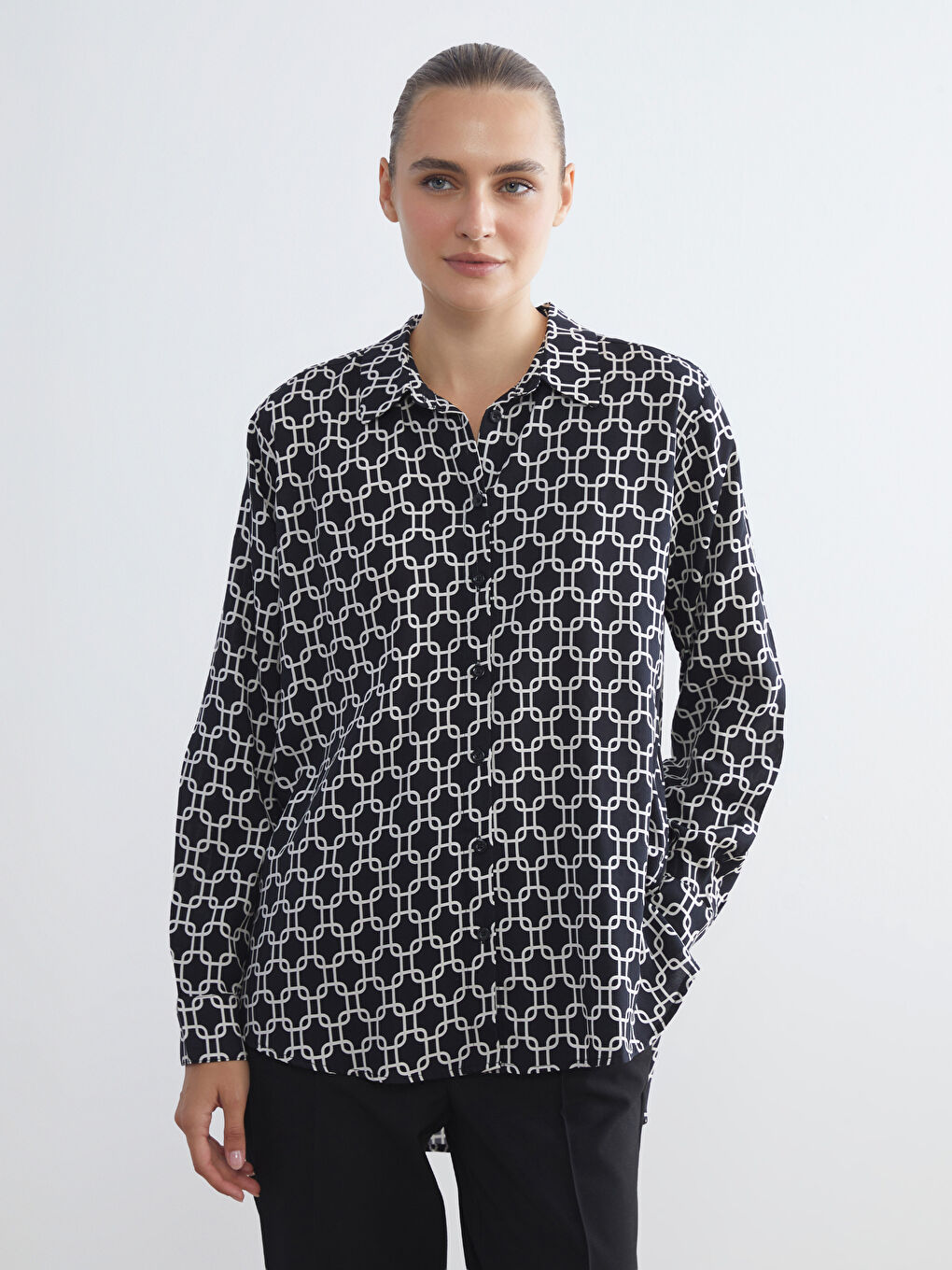 Patterned Women's Shirt