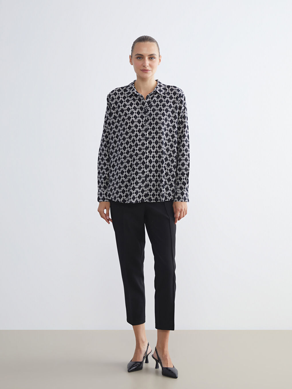 Patterned Women's Shirt-1