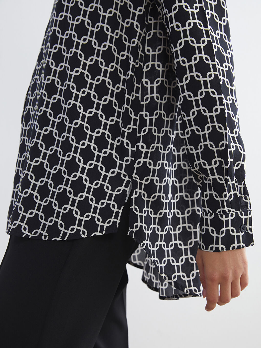 Patterned Women's Shirt-2