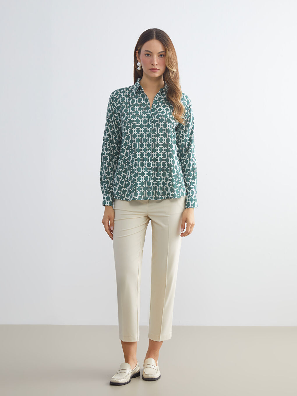 Patterned Women's Shirt-1