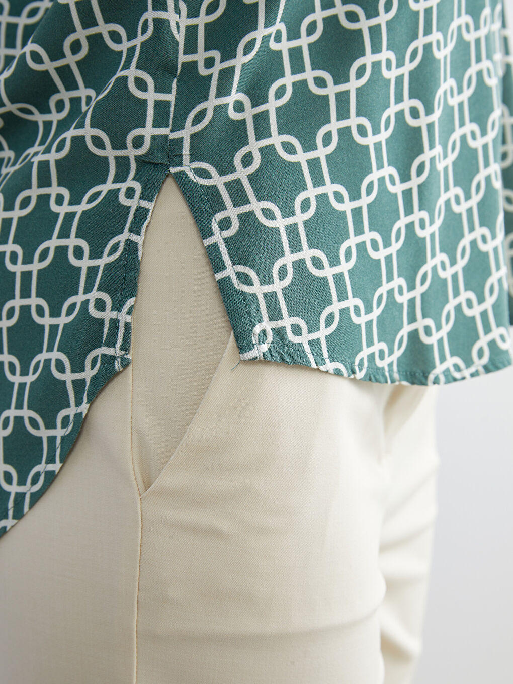 Patterned Women's Shirt-3