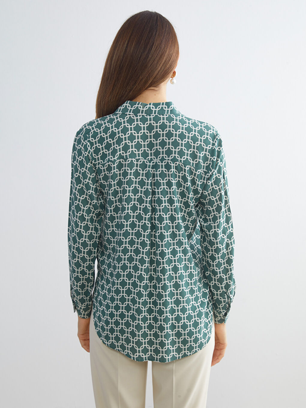 Patterned Women's Shirt-4