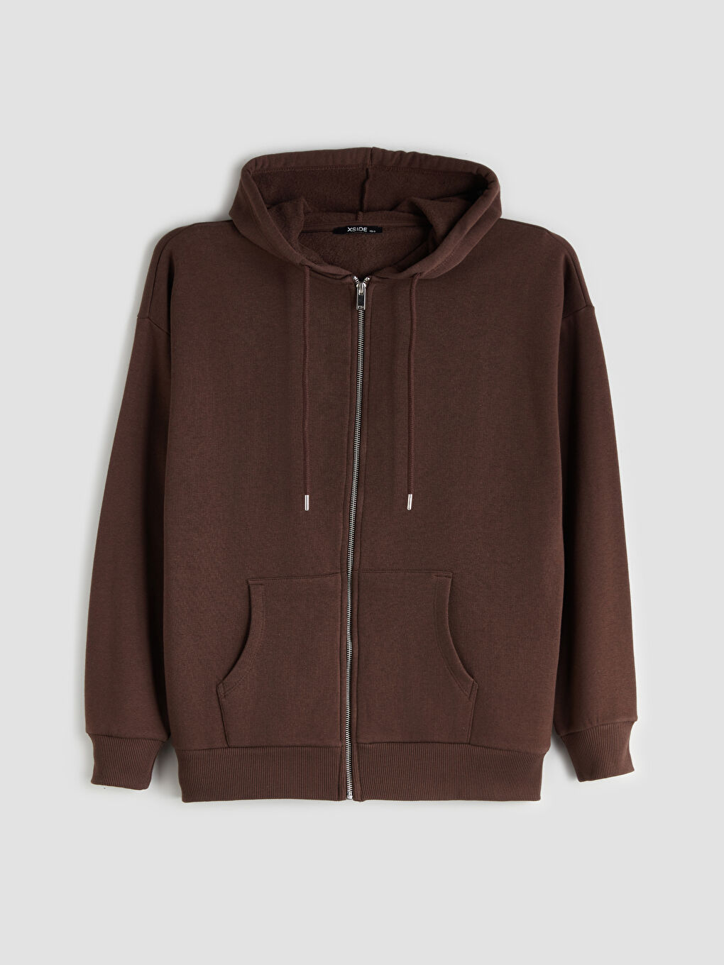 Толстовка на блискавці з капюшоном оверсайз для жінок товста-4