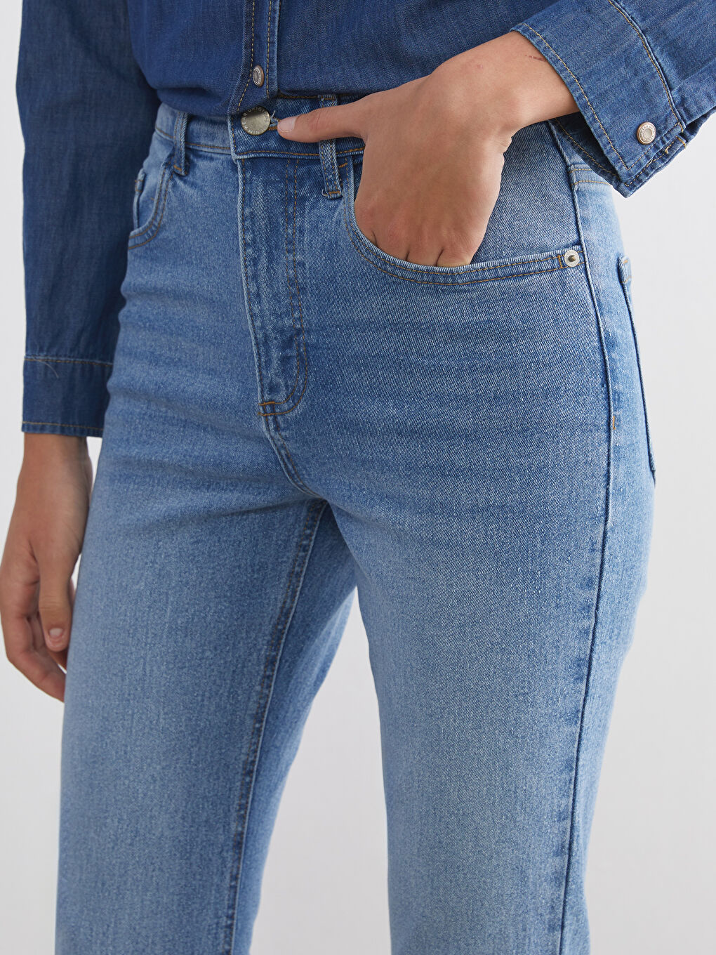 Schlanke Passform Damen Jeans-5