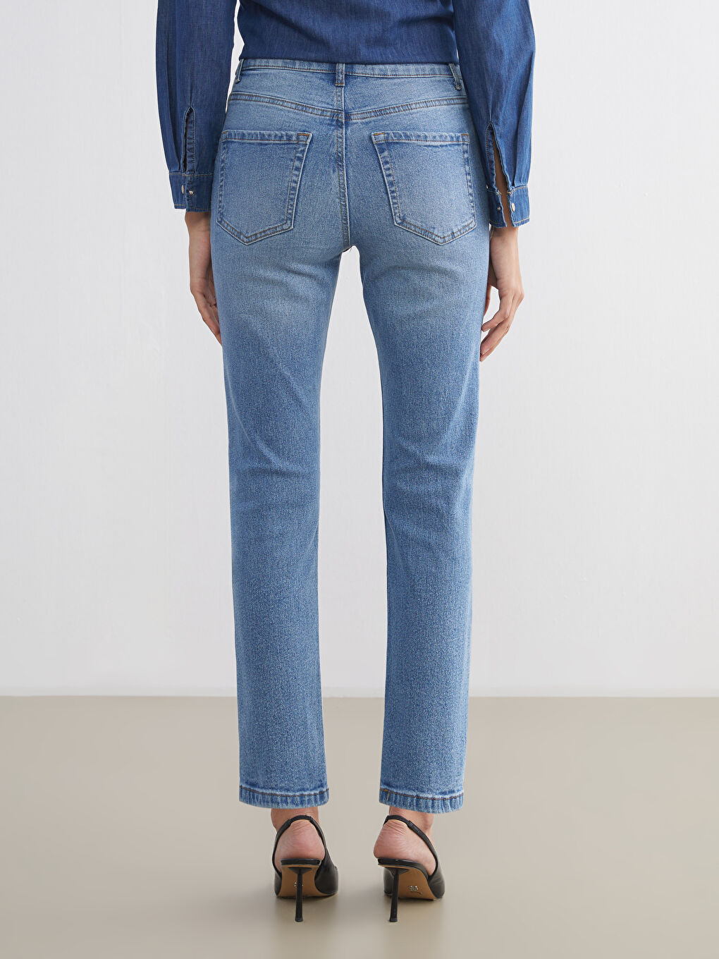 Schlanke Passform Damen Jeans-7