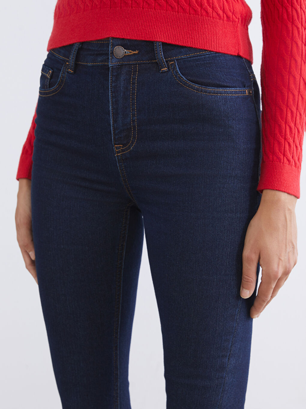 Әйелдерге арналған клеш джинс шалбар-2