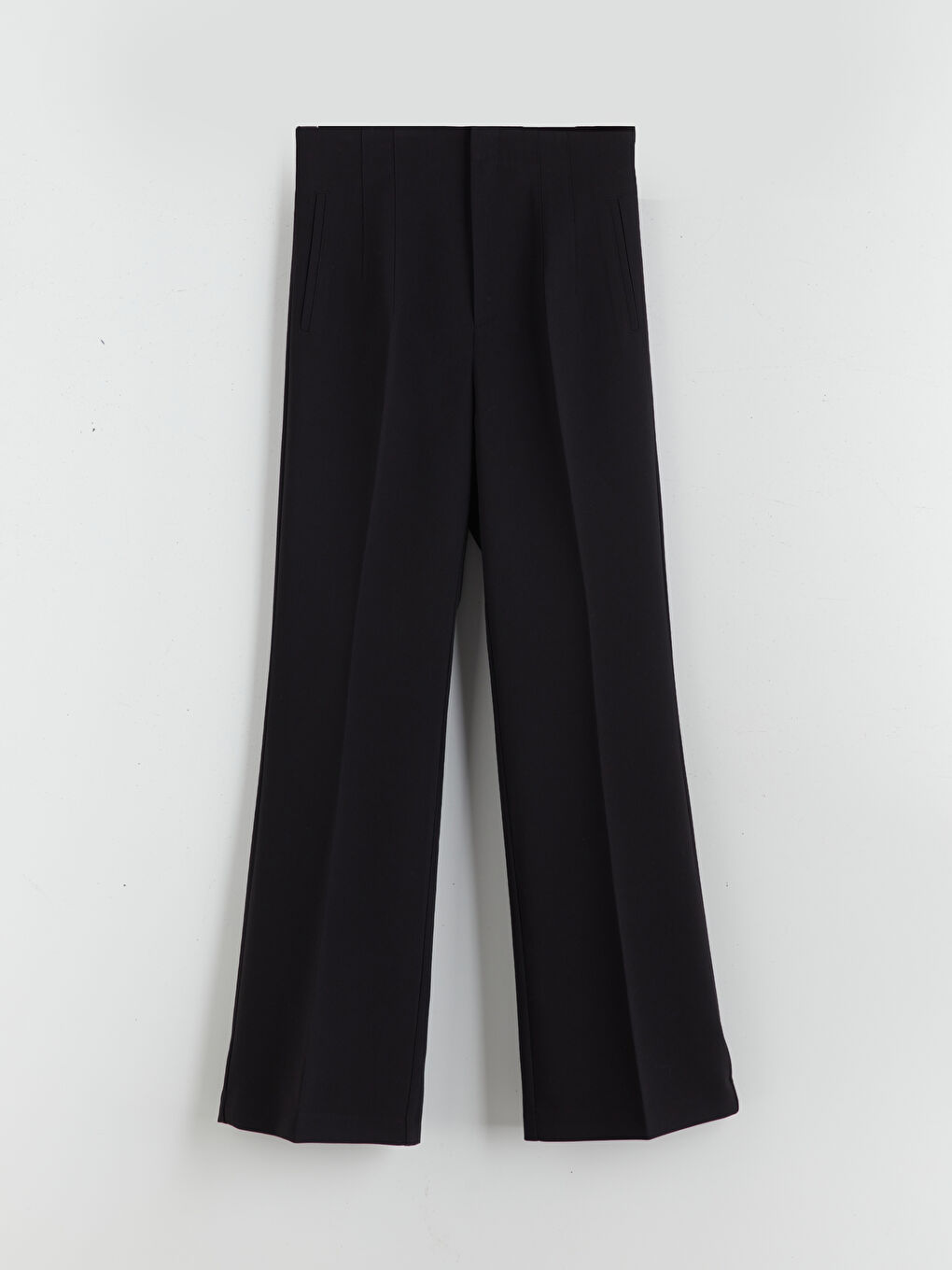 Slim Fit Flared Women's Trousers-3