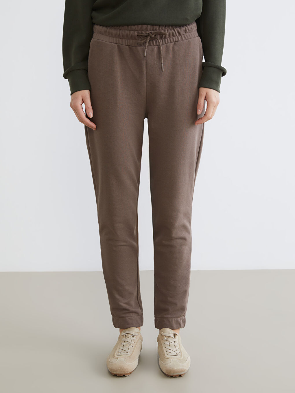 Elasticated Waist Women's Jogger Sweatpants-1