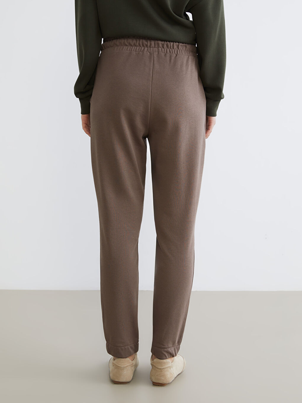 Elasticated Waist Women's Jogger Sweatpants-3