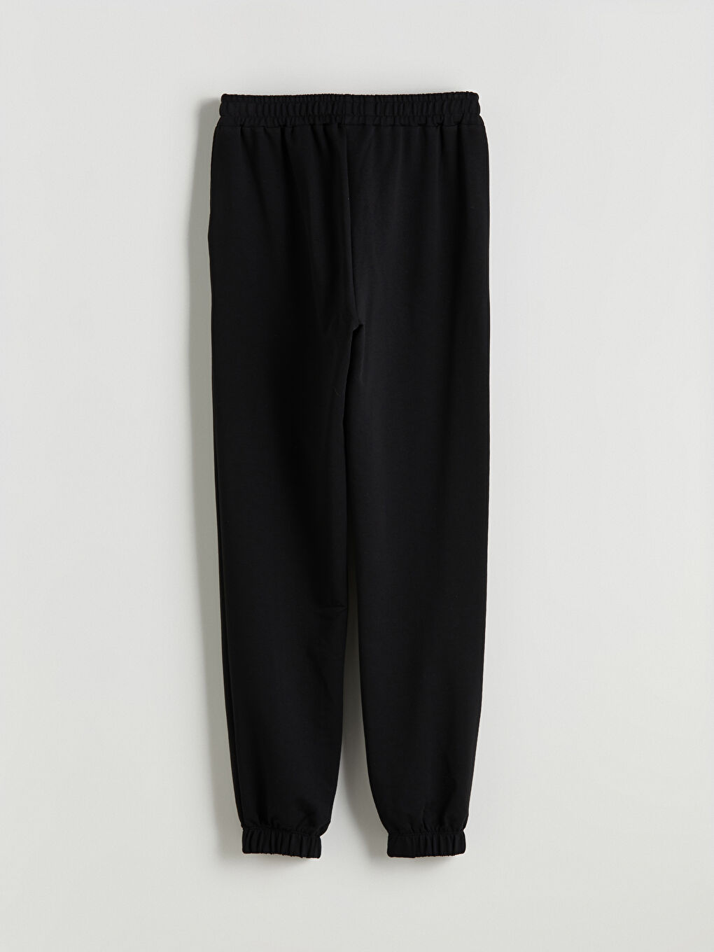 Siyah Beli Lastikli Kadın Jogger Eşofman Altı-6