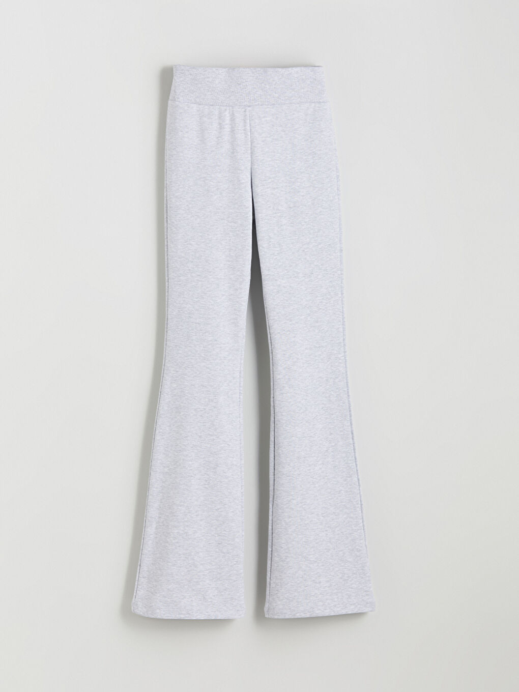 Gri Yüksel Belli İspanyol Paça Kadın Tayt-5