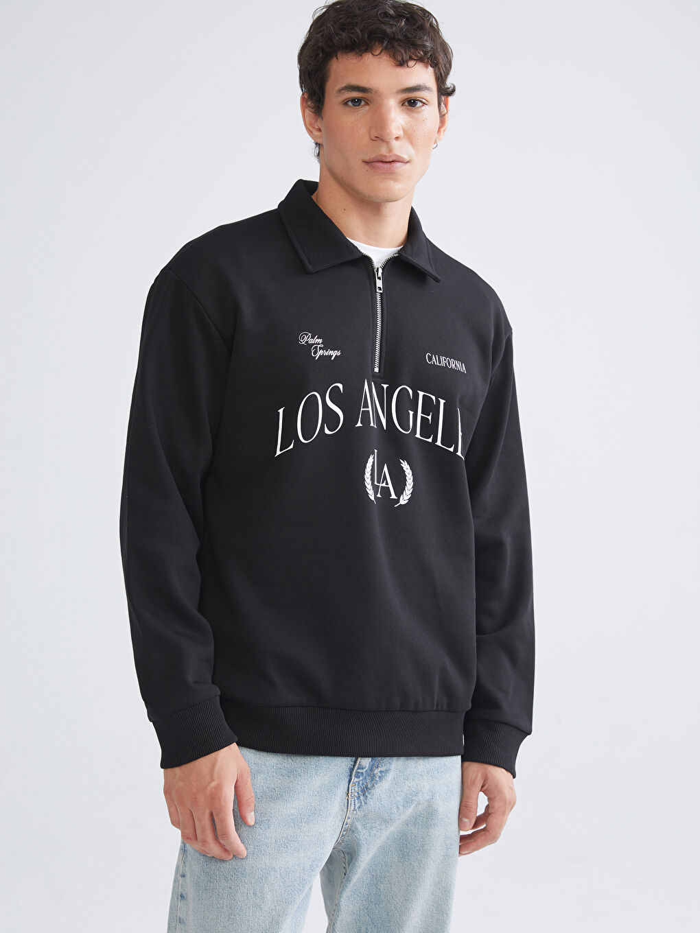 Мужчины Черный Свитшот