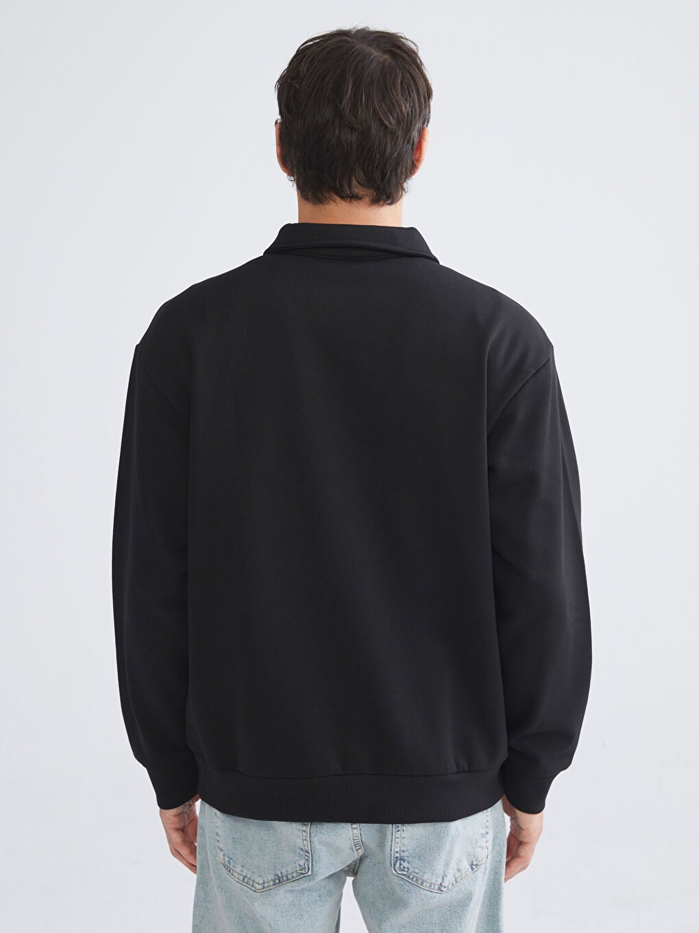 Мужчины Черный Свитшот-3