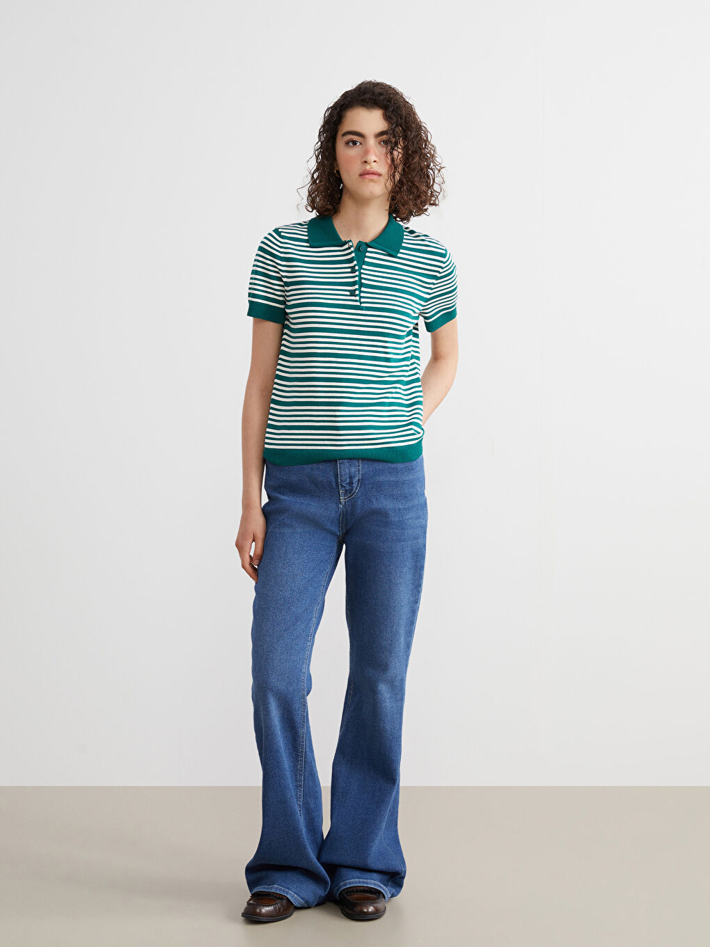 Mavi Mars Flare Kadın Jean Pantolon-1