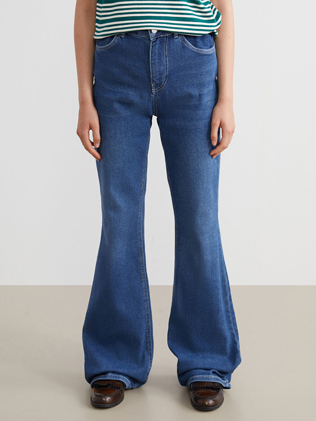 Mavi Mars Flare Kadın Jean Pantolon-2