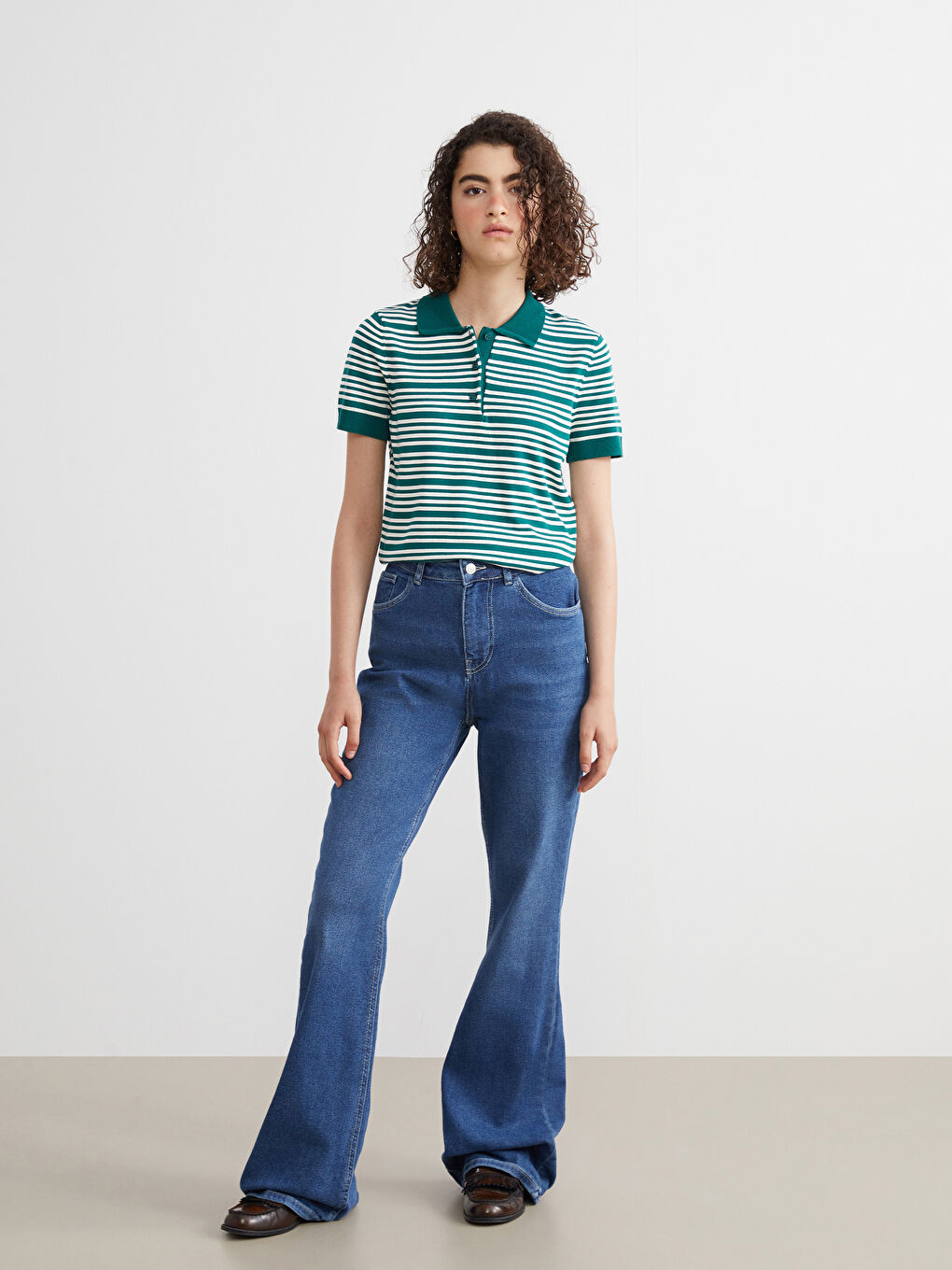 Mavi Mars Flare Kadın Jean Pantolon-6