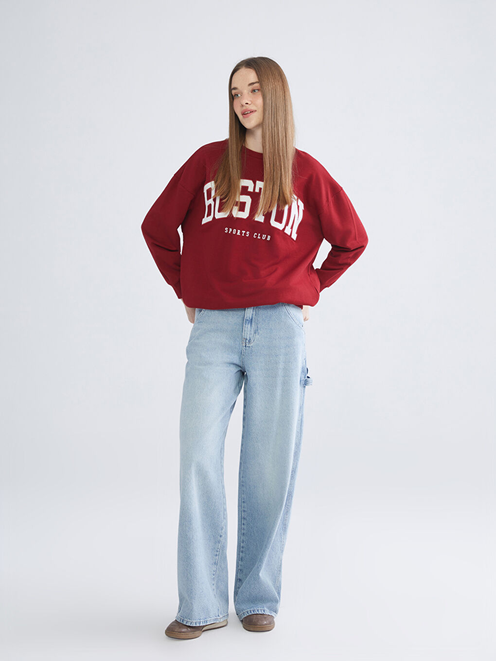 Mavi Baggy Fit Kadın Jean Pantolon