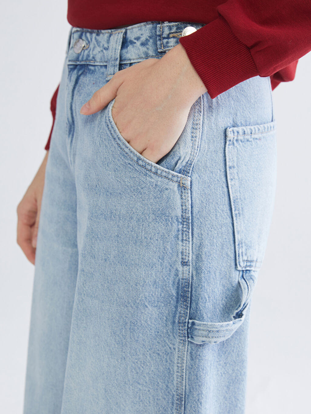 Mavi Baggy Fit Kadın Jean Pantolon-2