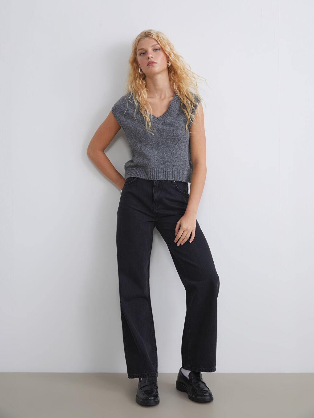 Jean Jambe Large pour Femmes