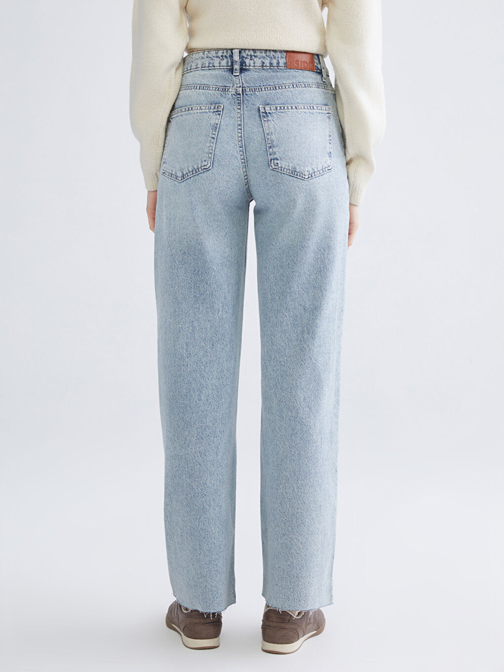 Mavi Wideleg Kadın Jean Pantolon-3