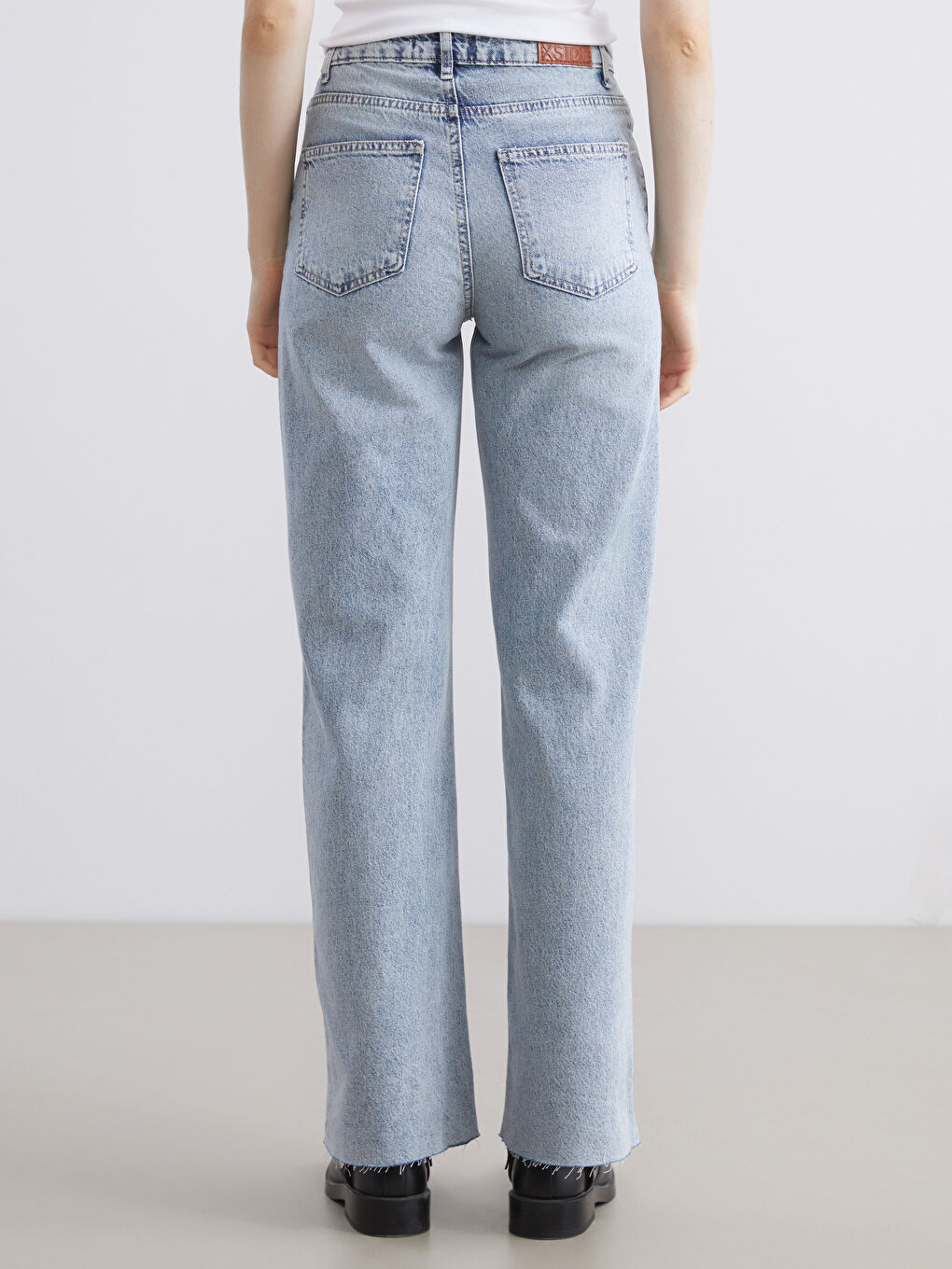 Mavi Wideleg Kadın Jean Pantolon-3