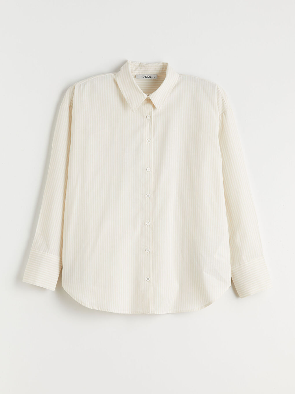 Chemise Rayée Oversize en Popeline pour Femmes-4