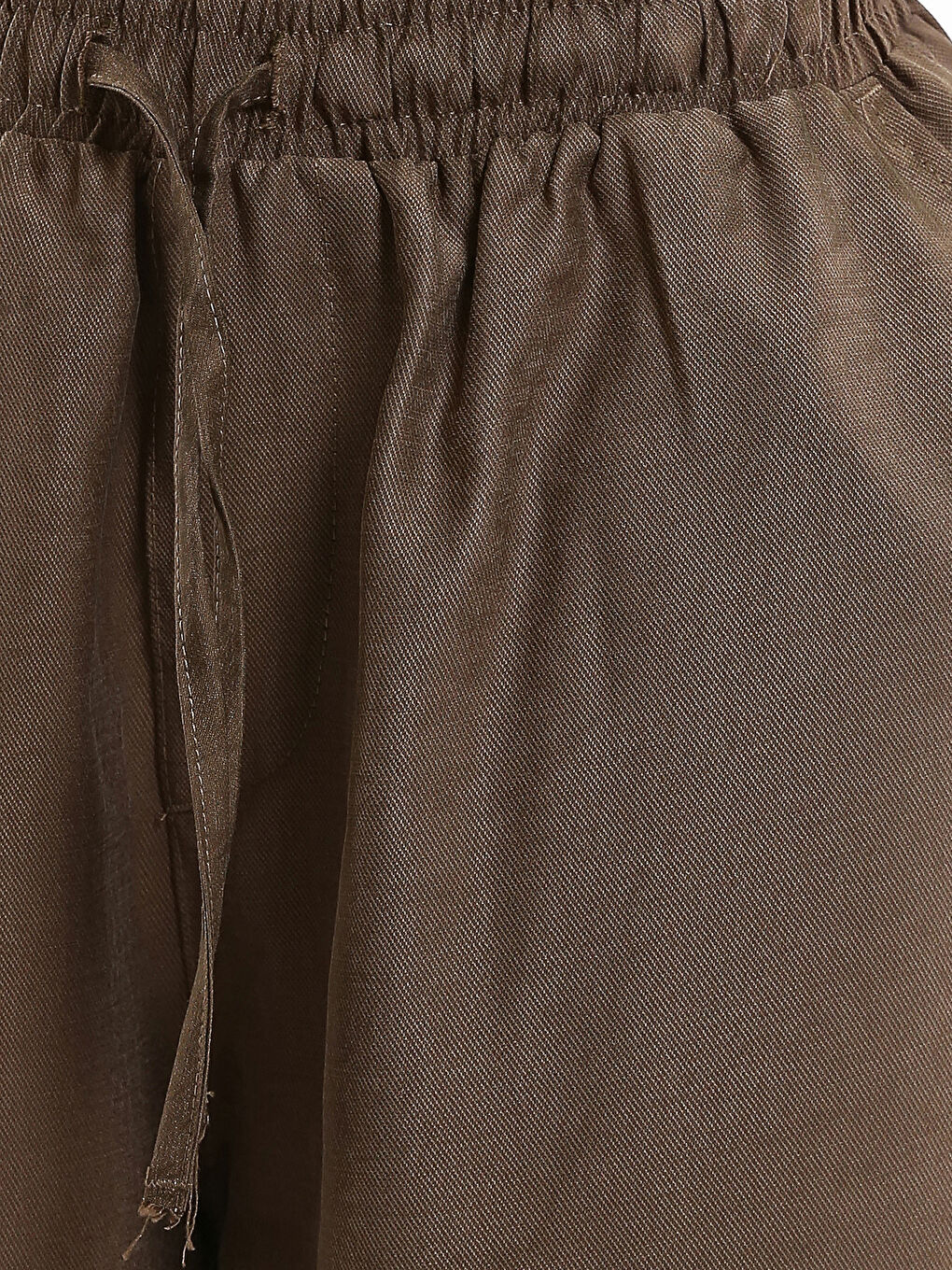 بنطلون واسع الساق بخصر مرن للسيدات-2