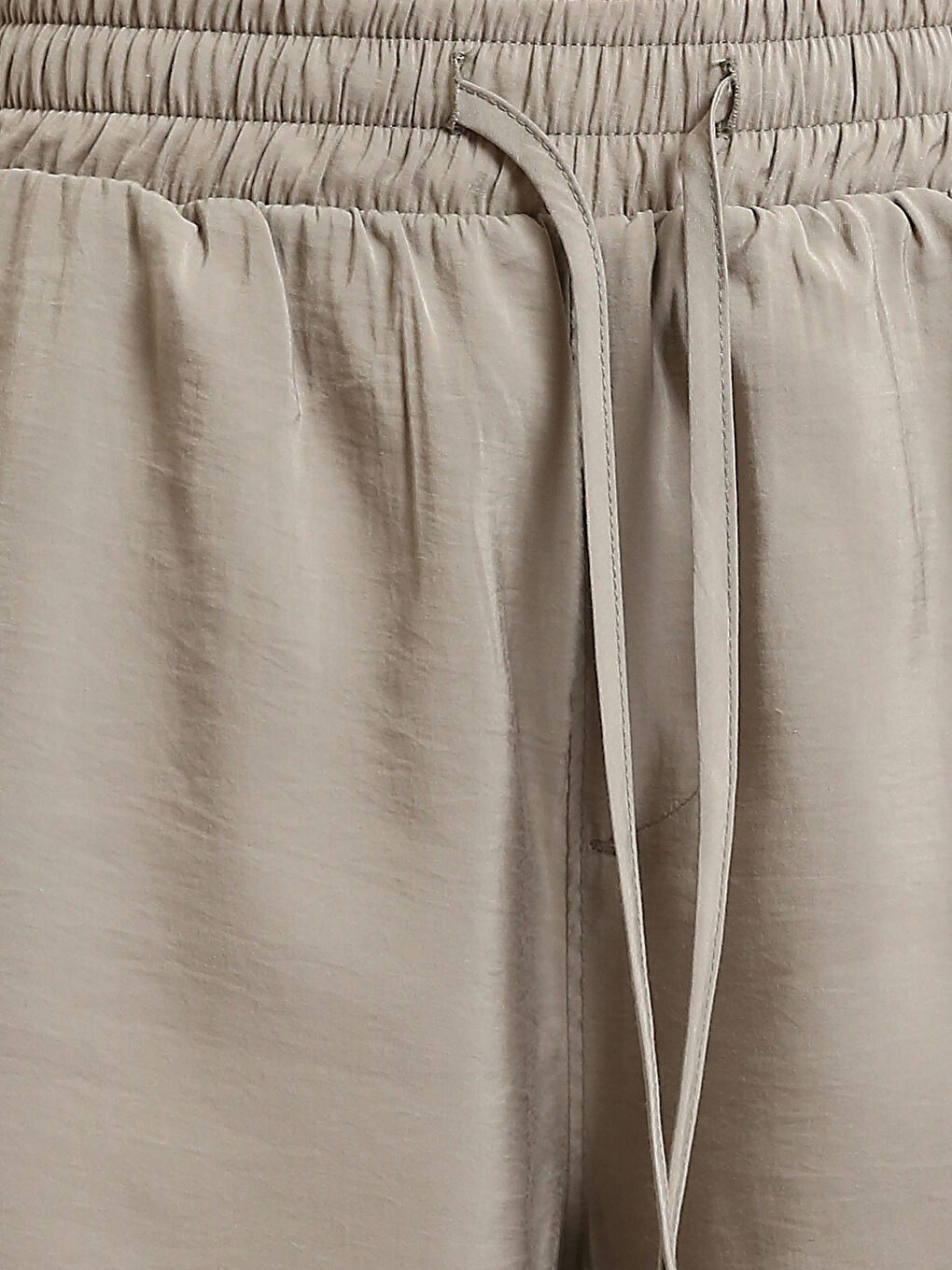 بنطلون واسع الساق بخصر مرن للسيدات-2