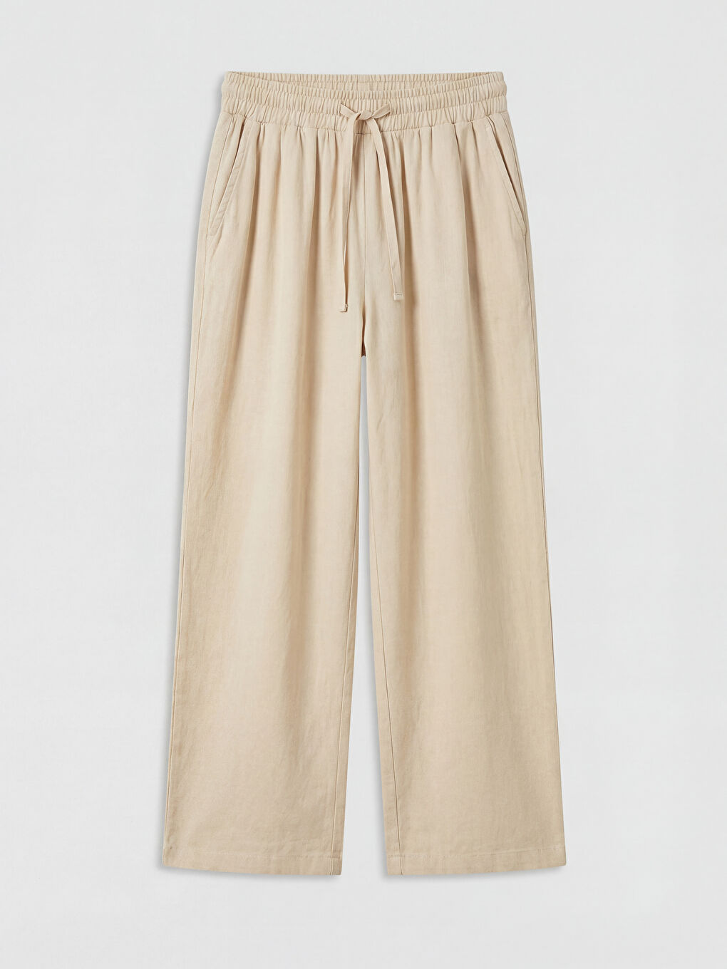 Elastic Waist Modal Blend Women's Trousers-5