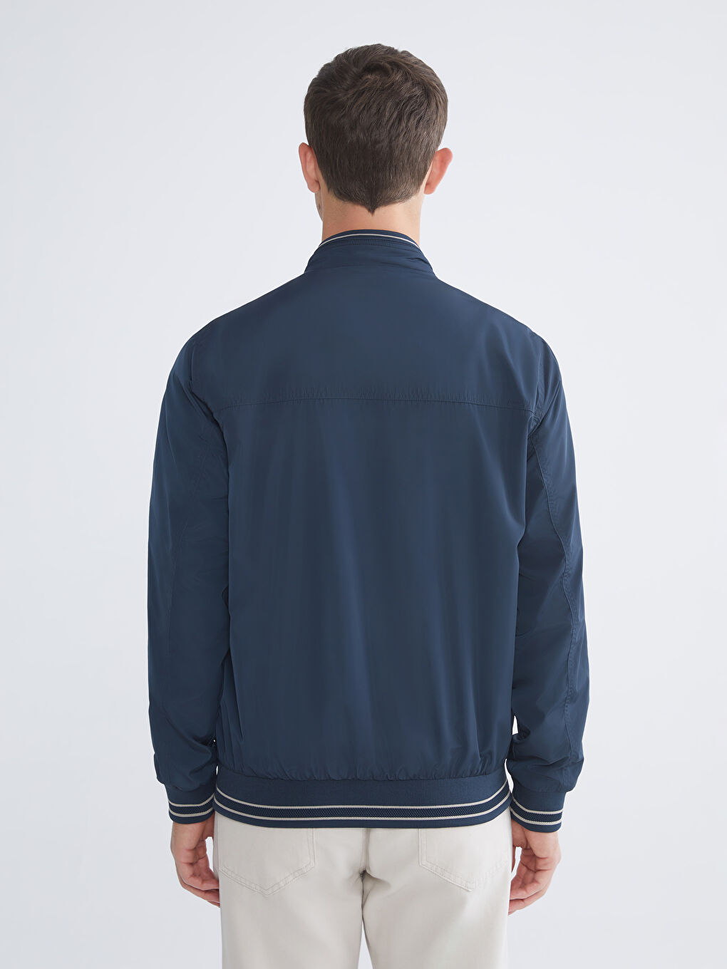 Regular Fit Funnel Neck Double Sided Men's Jacket-5