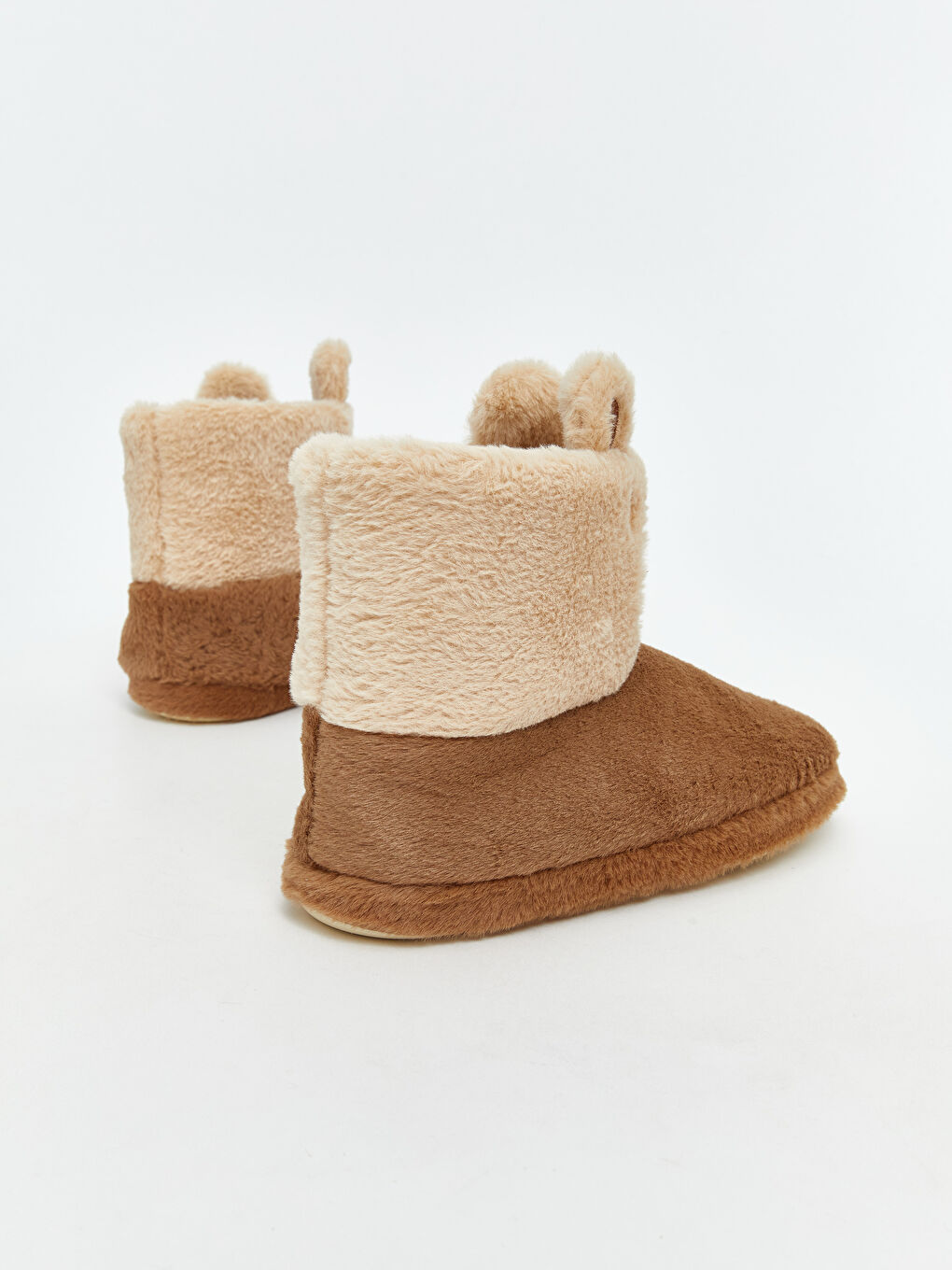 Kahverengi Pelüş Hayvan Figürlü Kadın Ev Botu-3