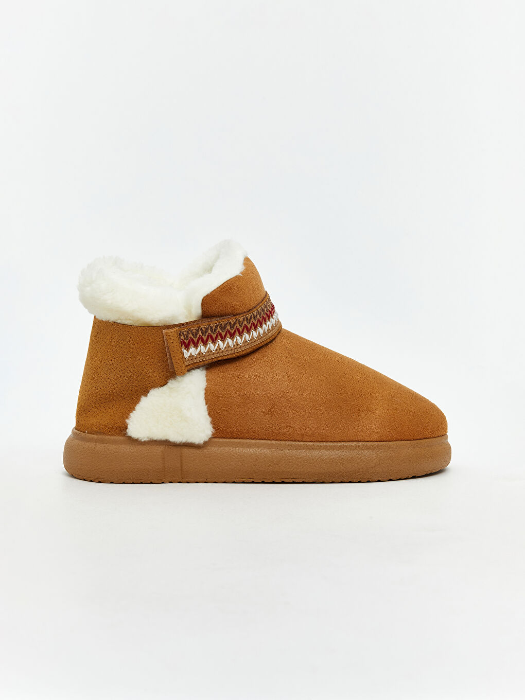 Bej Süet Görünümlü Kadın Ev Botu-1