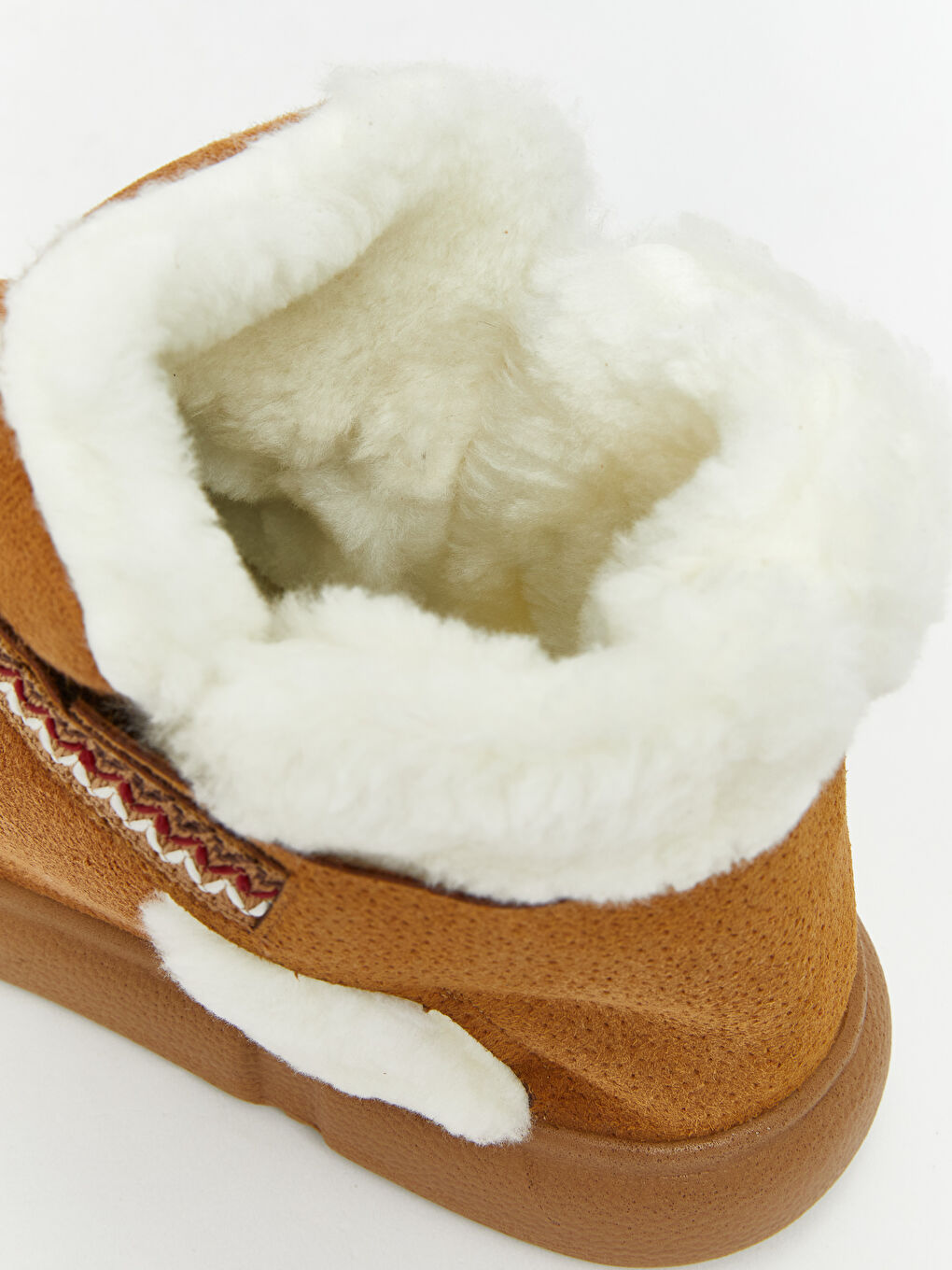 Bej Süet Görünümlü Kadın Ev Botu-3