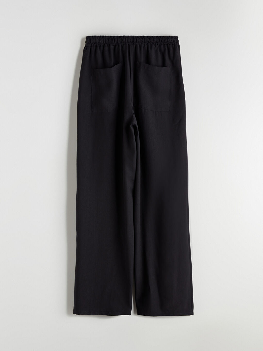 Elastic Waist Wide Leg Women's Trousers-10